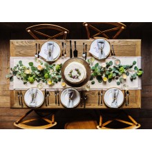 LIGHT GREY LINEN TABLE RUNNER LIGHT GREY LINEN TABLE RUNNER